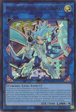 Mekk-Knight Crusadia Avramax (MAMO-EN037) - Magnificent Monsters 1st Edition