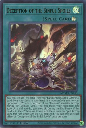 Deception of the Sinful Spoils - MAMO-EN098 - Magnificent Monsters 1st Edition