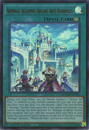 Artmage Academic Arcane Arts Acropolis - MAMO-EN101 - Magnificent Monsters 1st Edition