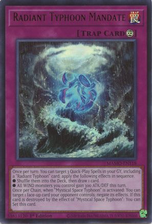 Radiant Typhoon Mandate - MAMO-EN118 - Magnificent Monsters 1st Edition