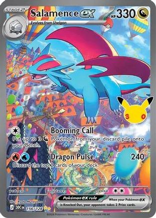 Salamence EX - 156/128 - ME 30th Celebration Holofoil