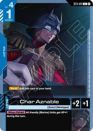 Char Aznable (ST11-011) - Starter Deck 11 Aquatic Assault