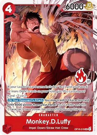 Monkey.D.Luffy (Ace Deck) - OP16-015 - Set Sail Deck Set