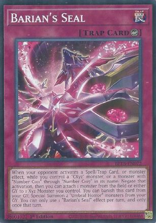 Barian's Seal - BETB-EN072 - Beyond the Brave 1st Edition