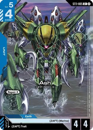 Ash (C+) (ST11-005) - Starter Deck 11 Aquatic Assault Holofoil