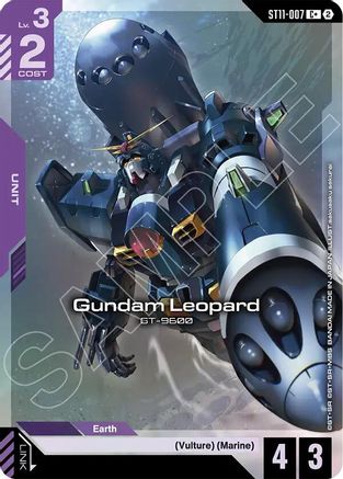 Gundam Leopard (C+) (ST11-007) - Starter Deck 11 Aquatic Assault Holofoil