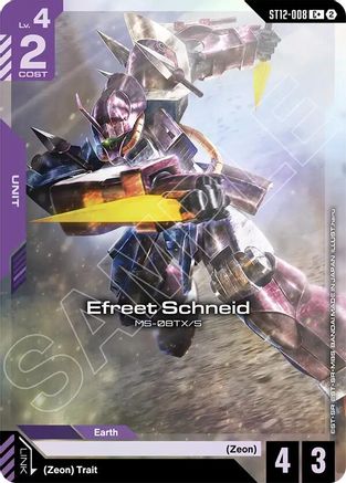 Efreet Schneid (C+) (ST12-008) - Starter Deck 12 Raging Onslaught Holofoil