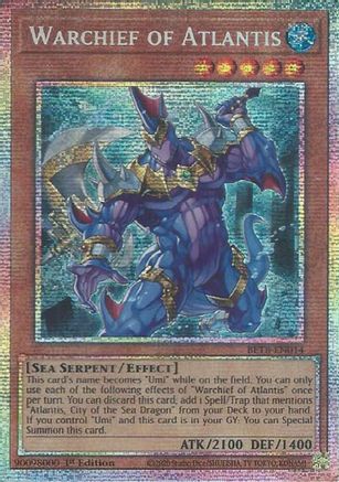 Warchief of Atlantis (Starlight Rare) - BETB-EN014 - Beyond the Brave 1st Edition