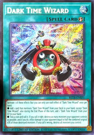 Dark Time Wizard (Secret Rare) - BETB-ENSP1 - Beyond the Brave Limited