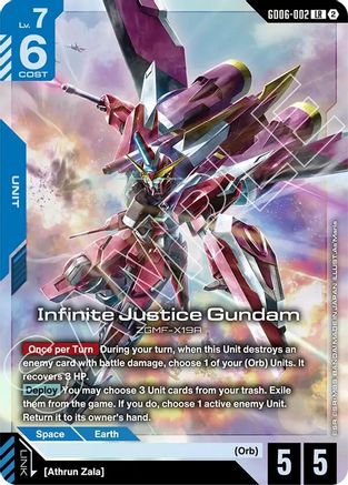 Infinite Justice Gundam - GD06-002 - Stardust Trails Holofoil