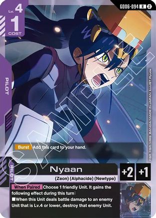 Nyaan - GD06-094 - Stardust Trails Holofoil