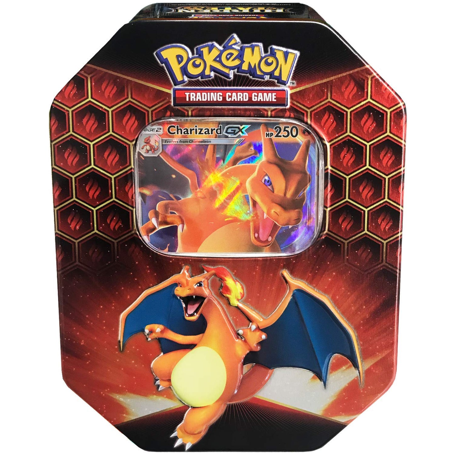Pokemon Hidden Fates Charizard GX Tin Sealed (w)