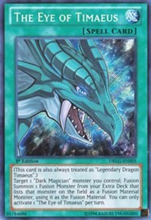The Eye of Timaeus - DRLG-EN005 - Dragons of Legend 1st Edition