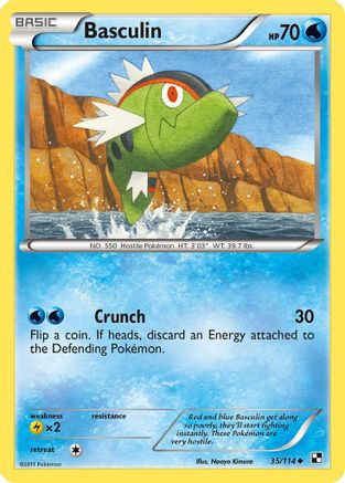 Basculin 35/114 - Black and White Reverse Holofoil