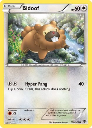 Bidoof 106/146 - XY Base Set