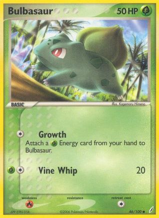 Bulbasaur - 046/100 46/100 - Crystal Guardians Reverse Holofoil