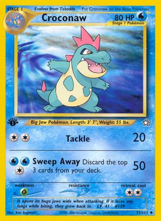 Croconaw 32/111 - Neo Genesis Unlimited