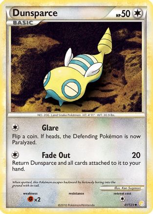 Dunsparce 41/123 - HeartGold SoulSilver