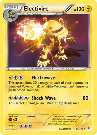 Electivire 54/149 - Boundaries Crossed Holofoil