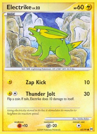Electrike (62) 62/99 - Arceus Reverse Holofoil