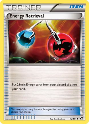 Energy Retrieval 92/114 - Black and White Reverse Holofoil