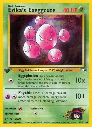 Erika's Exeggcute (77) 77/132 - Gym Heroes Unlimited