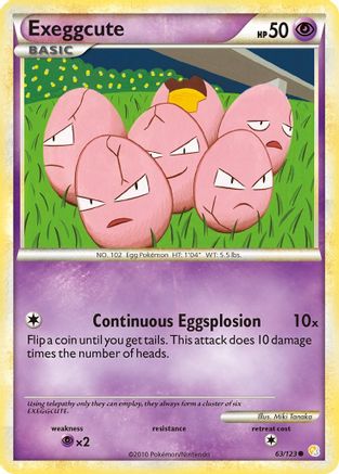 Exeggcute 63/123 - HeartGold SoulSilver