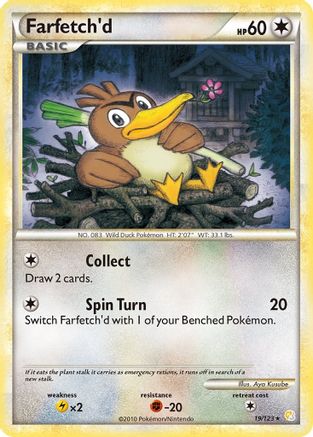 Farfetch'd 19/123 - HeartGold SoulSilver