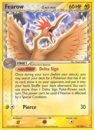 Fearow δ 18/100 - Crystal Guardians