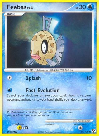 Feebas 67/106 - Great Encounters Reverse Holofoil