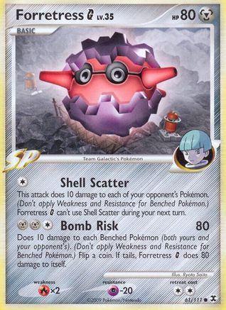Forretress G 61/111 - Rising Rivals Reverse Holofoil