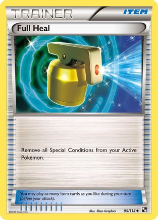 Full Heal 95/114 - Black and White Reverse Holofoil