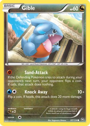 Gible (87) 87/124 - Dragons Exalted Reverse Holofoil