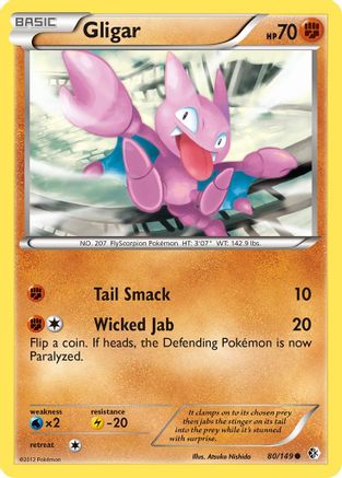 Gligar 80/149 - Boundaries Crossed Reverse Holofoil