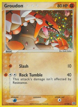 Groudon - 005/106 5/106 - Emerald Holofoil