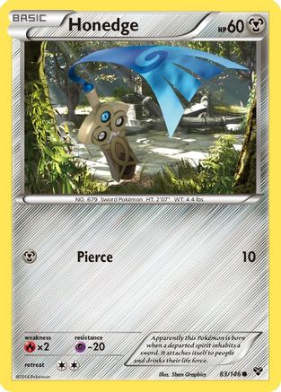 Honedge 83/146 - XY Base Set Reverse Holofoil