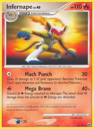 Infernape 22/100 - Majestic Dawn