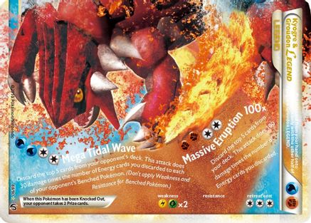 Kyogre & Groudon Legend (Bottom) 88/90 - Undaunted Holofoil