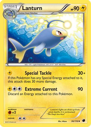 Lanturn 36/116 - Plasma Freeze Reverse Holofoil