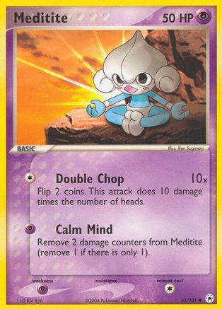 Meditite - 65/101 65/101 - Hidden Legends Reverse Holofoil
