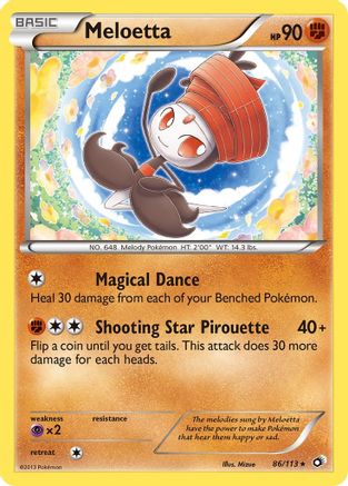 Meloetta (86) 86/113 - Legendary Treasures Reverse Holofoil