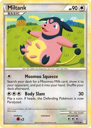 Miltank 47/123 - HeartGold SoulSilver Reverse Holofoil