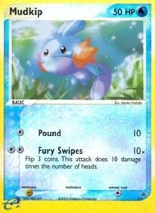 Mudkip - 010 (e-League) 10/40 - Nintendo Promos Reverse Holofoil