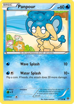 Panpour 37/146 - XY Base Set Reverse Holofoil