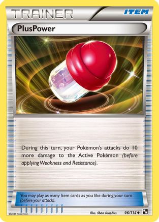 PlusPower 96/114 - Black and White Reverse Holofoil