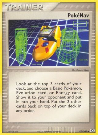 Pokenav 81/106 - Emerald Reverse Holofoil