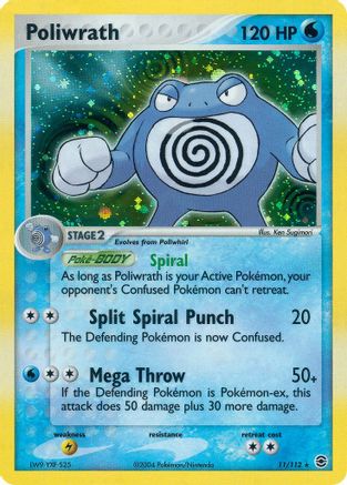 Poliwrath 11/112 - FireRed & LeafGreen Reverse Holofoil