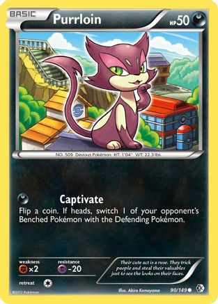 Purrloin 90/149 - Boundaries Crossed Reverse Holofoil