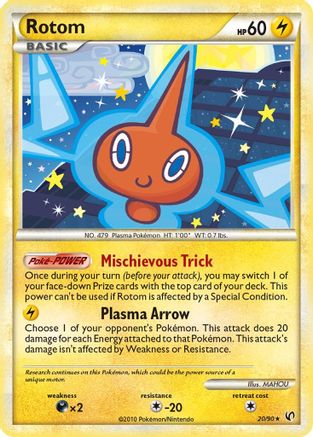 Rotom 20/90 - Undaunted Reverse Holofoil