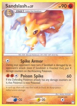 Sandslash 61/123 - Mysterious Treasures Reverse Holofoil